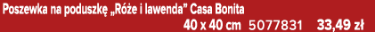 Poszewka na poduszk „R  e i lawenda” Casa Bonita 40 x 40 cm 5077831 33,49 z 