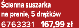  cienna suszarka na pranie, 5 dr k w 6763331 167,99 z 