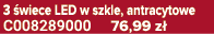 3 wiece LED w szkle, antracytowe C008289000 76,99 z 