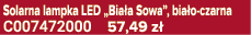 Solarna lampka LED „Bia a Sowa”, bia o czarna C007472000 57,49 z 