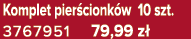 Komplet pier cionk w 10 szt. 3767951 79,99 z 