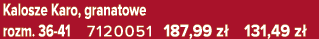 Kalosze Karo, granatowe rozm. 36 41 7120051 187,99 z 131,49 z 