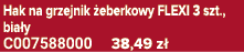 Hak na grzejnik eberkowy FLEXI 3 szt., bia y C007588000 38,49 z 