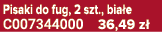 Pisaki do fug, 2 szt., bia e C007344000 36,49 z 