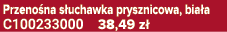 Przeno na s uchawka prysznicowa, bia a C100233000 38,49 z 