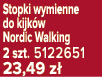 Stopki wymienne do kijk w Nordic Walking 2 szt. 5122651 23,49 z 
