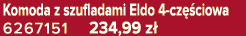 Komoda z szufladami Eldo 4 cz ciowa 6267151 234,99 z 
