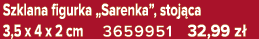 Szklana figurka „Sarenka”, stoj ca 3,5 x 4 x 2 cm 3659951 32,99 z 