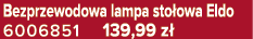 Bezprzewodowa lampa sto owa Eldo 6006851 139,99 z 