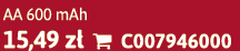 AA 600 mAh 15,49 z  C007946000