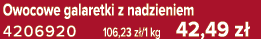 Owocowe galaretki z nadzieniem 4206920 106,23 z /1 kg 42,49 z 