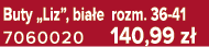 Buty „Liz”, bia e rozm. 36 41 7060020 140,99 z 