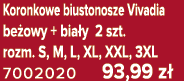 Koronkowe biustonosze Vivadia be owy + bia y 2 szt. rozm. S, M, L, XL, XXL, 3XL 7002020 93,99 z 