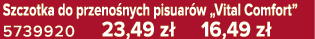 Szczotka do przeno nych pisuar w „Vital Comfort” 5739920 23,49 z 16,49 z 