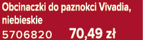 Obcinaczki do paznokci Vivadia, niebieskie 5706820 70,49 z 
