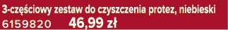 3 cz ciowy zestaw do czyszczenia protez, niebieski 6159820 46,99 z 