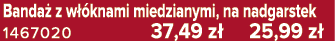 Banda z w  knami miedzianymi, na nadgarstek 1467020 37,49 z  25,99 z 