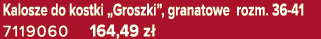 Kalosze do kostki „Groszki”, granatowe rozm. 36 41 7119060 164,49 z 