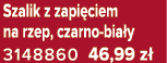 Szalik z zapi ciem na rzep, czarno bia y 3148860 46,99 z 
