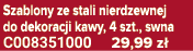 Szablony ze stali nierdzewnej do dekoracji kawy, 4 szt., swna C008351000 29,99 z 
