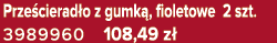 Prze cierad o z gumk , fioletowe 2 szt. 3989960 108,49 z 