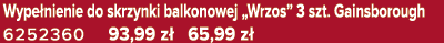 Wype nienie do skrzynki balkonowej „Wrzos” 3 szt. Gainsborough 6252360 93,99 z 65,99 z 