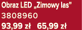 Obraz LED „Zimowy las” 3808960 93,99 z 65,99 z 