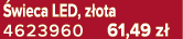  wieca LED, z ota 4623960 61,49 z 