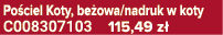 Po ciel Koty, be owa/nadruk w koty C008307103 115,49 z 