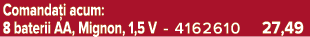 Comanda i acum: 8 baterii AA, Mignon, 1,5 V 4162610 27,49