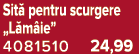 Sit pentru scurgere „L m ie” 4081510 24,99