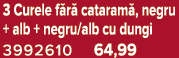 3 Curele f r cataram , negru + alb + negru/alb cu dungi 3992610 64,99