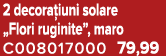 2 decora iuni solare „Flori ruginite”, maro C008017000 79,99