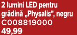 2 lumini LED pentru gr din „Physalis”, negru C008819000 49,99