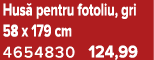 Hus pentru fotoliu, gri 58 x 179 cm 4654830 124,99