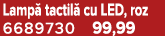 Lamp tactil  cu LED, roz 6689730 99,99