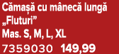 C ma  cu m nec  lung  „Fluturi” Mas. S, M, L, XL 7359030 149,99