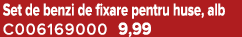 Set de benzi de fixare pentru huse, alb C006169000 9,99