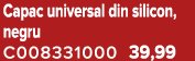 Capac universal din silicon, negru C008331000 39,99
