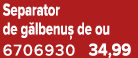 Separator de g lbenu de ou 6706930 34,99