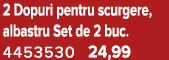 2 Dopuri pentru scurgere, albastru Set de 2 buc. 4453530 24,99