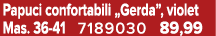 Papuci confortabili „Gerda”, violet Mas. 36 41 7189030 89,99