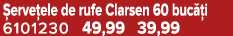  erve ele de rufe Clarsen 60 buc i 6101230 49,99 39,99