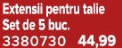 Extensii pentru talie Set de 5 buc. 3380730 44,99
