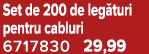 Set de 200 de leg turi pentru cabluri 6717830 29,99