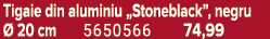 Tigaie din aluminiu „Stoneblack”, negru  20 cm 5650566 74,99