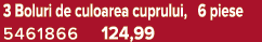 3 Boluri de culoarea cuprului, 6 piese 5461866 124,99