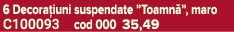 6 Decora iuni suspendate ”Toamn ”, maro C100093 cod 000 35,49