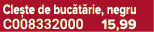 Cle te de buc t rie, negru C008332000 15,99