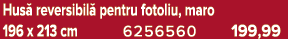 Hus reversibil  pentru fotoliu, maro 196 x 213 cm 6256560 199,99